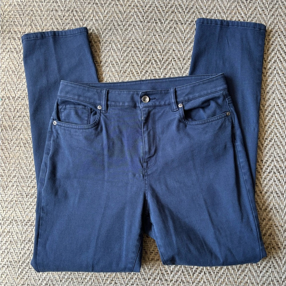 LL Bean Classic Fit Navy Pants 10 Regular